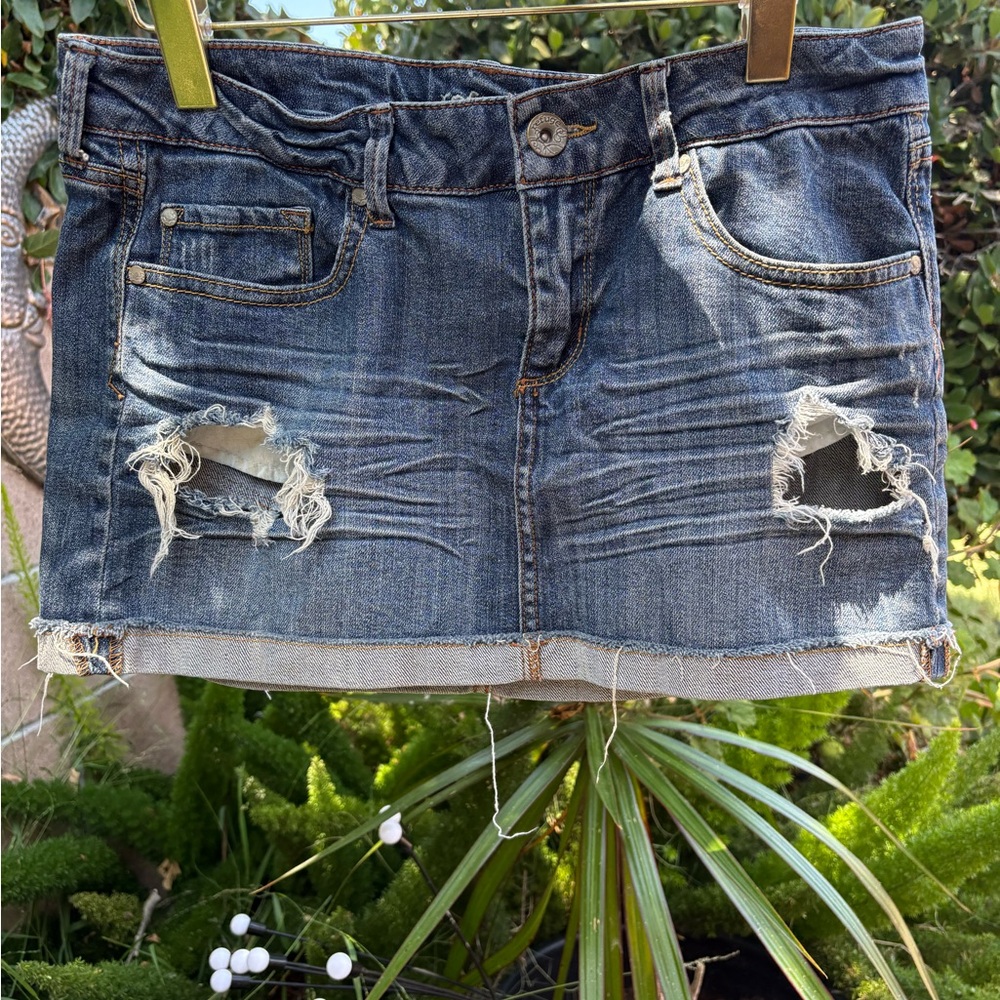 Refuge Blue Denim Skirt circa 2005